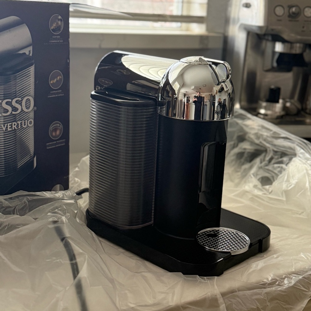 Nespresso Vertuo Black and Silver Coffee Maker